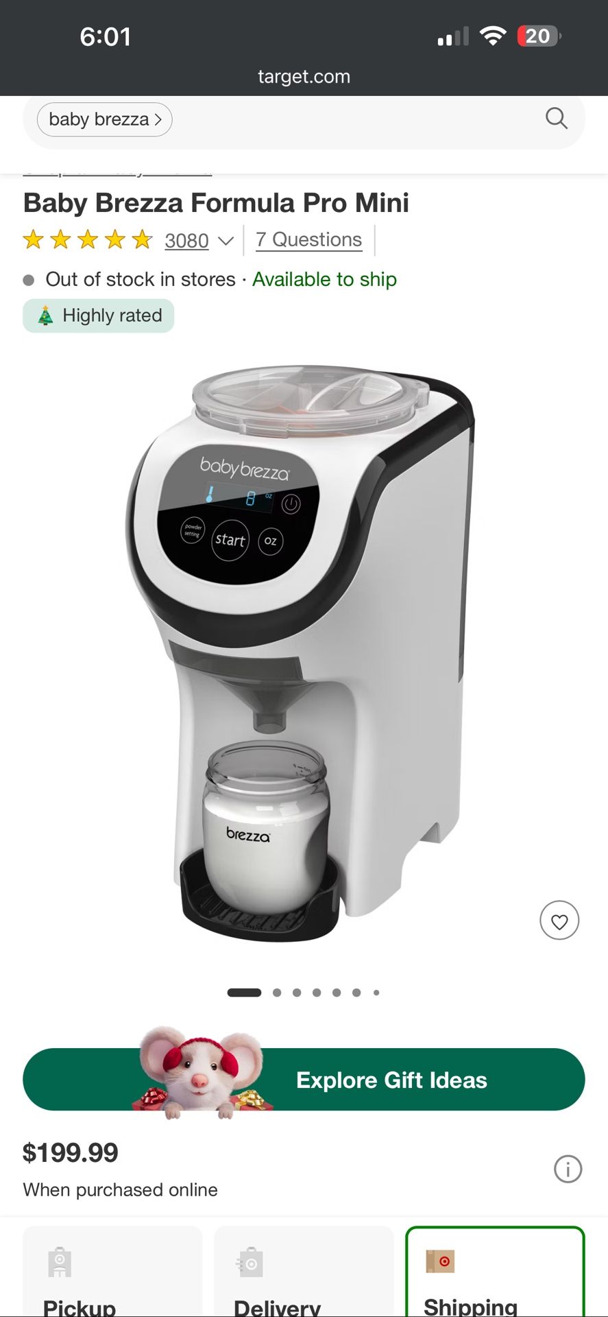 New Baby Brezza Formula pro Mini