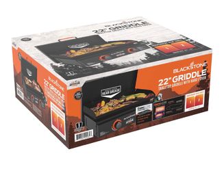 Blackstone Adventure Ready Outdoor Griddle, 22 Inch 2-Burner Flat Top Grill with Cover, Black