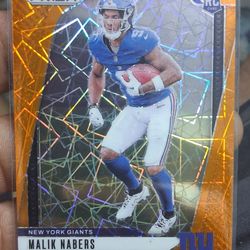 2024 Panini Prizm - Rookies Orange Ice Prizm #370 Malik Nabers (RC)
