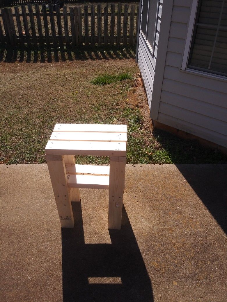 Side Stand Solid Wood