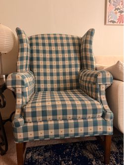 Clayton Marcus Wingback Accent Chair – Excellent Condition