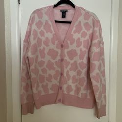 Cardigan Hot Topic Pink Heart cardigan