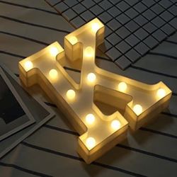 Illuminated Letter 'K' LED Marquee Light