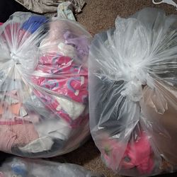Bags of clothes