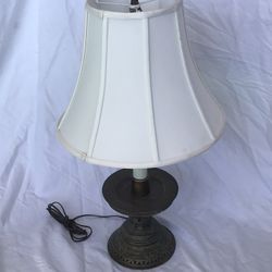 Vintage Brass Lamp, 39” Tall, Base 8”