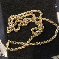 Gold Necklace Diamond Cut