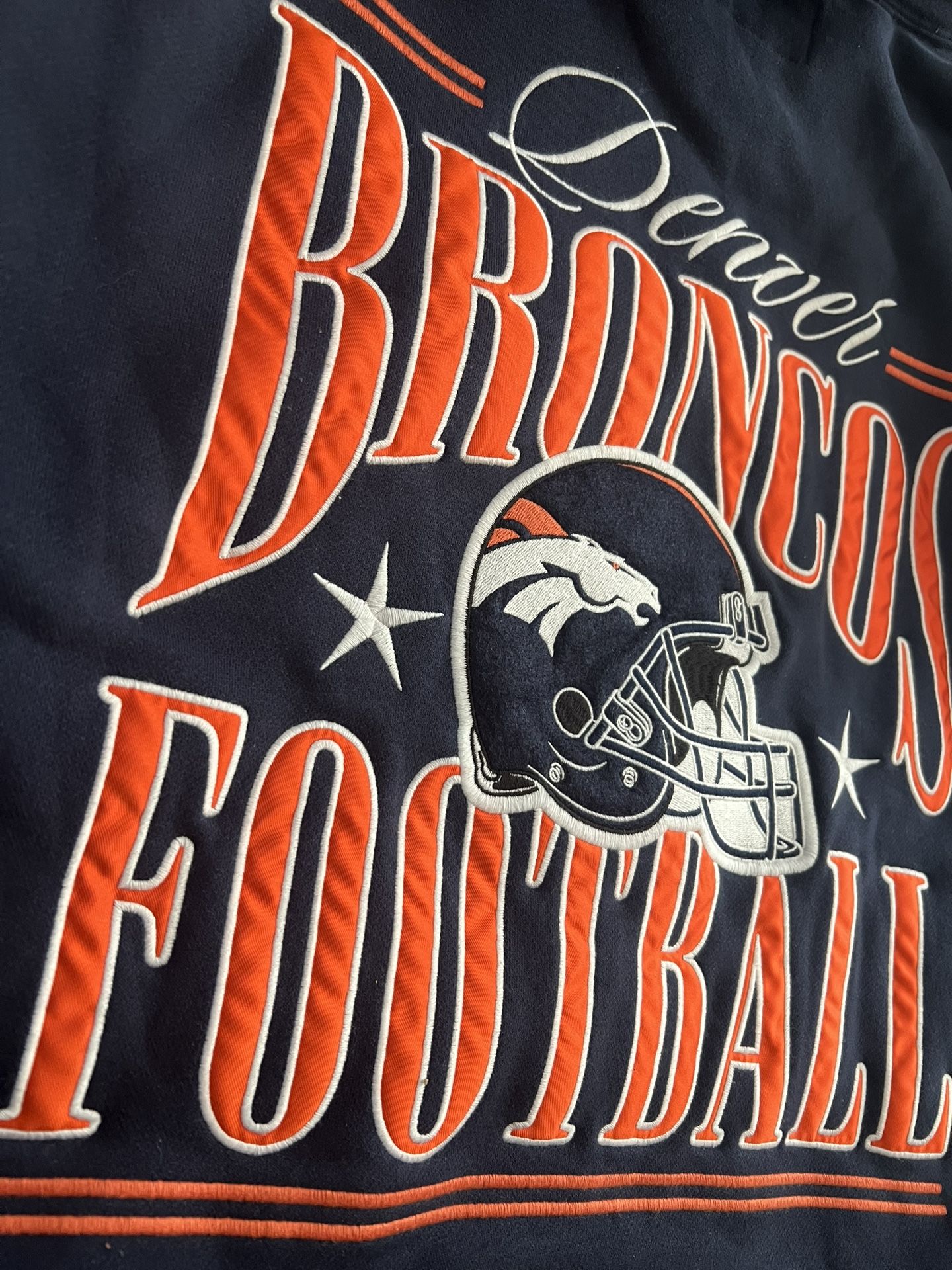 DENVER BRONCOS EMBROIDERED HOODIE