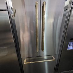 36" ZLINE BUILT IN FRENCH DOOR STAINLESS STEEL REFRIGERATOR 