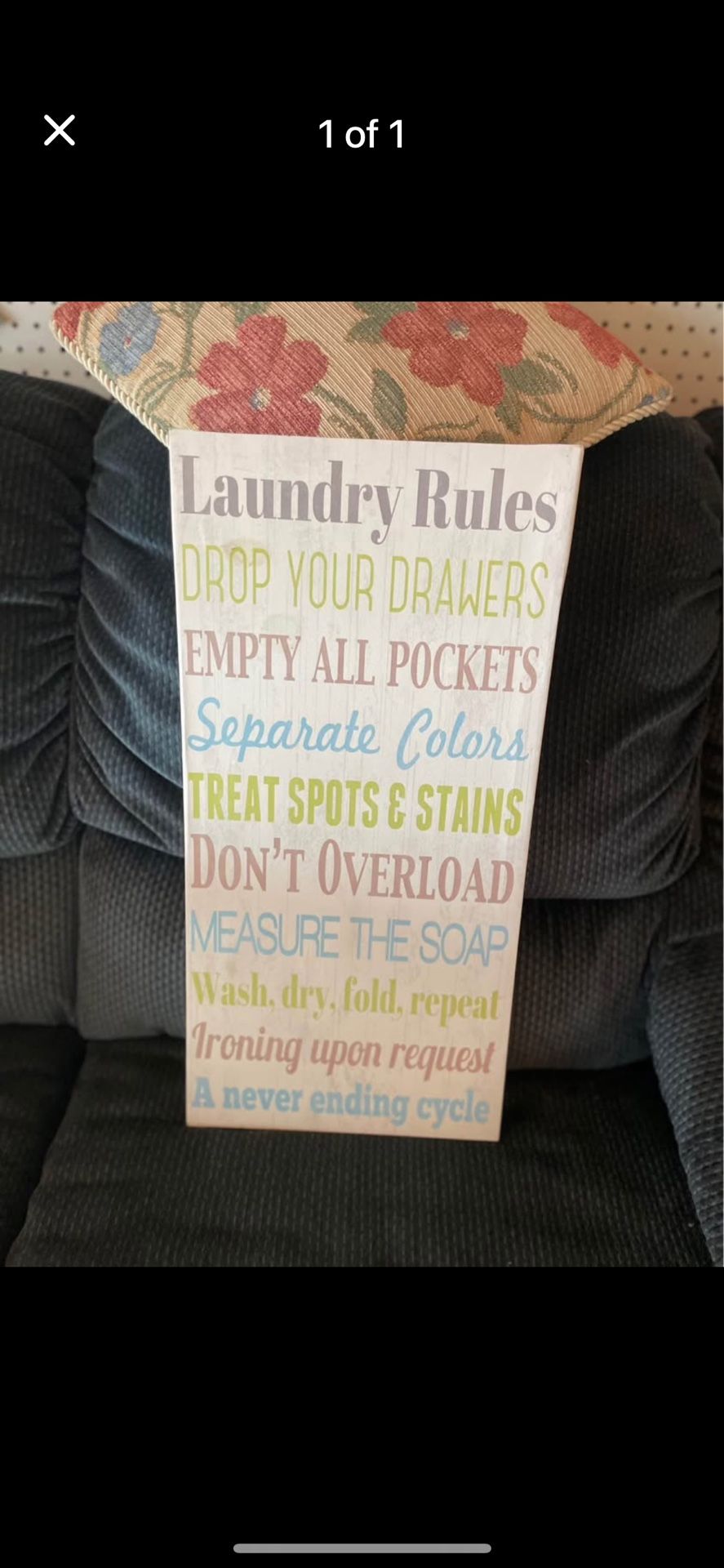 Laundry Room Sign 18x31