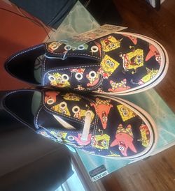 Spongebob Shoes, Size 6 Vans