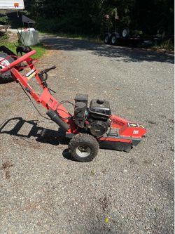 Walk behind stump grinder