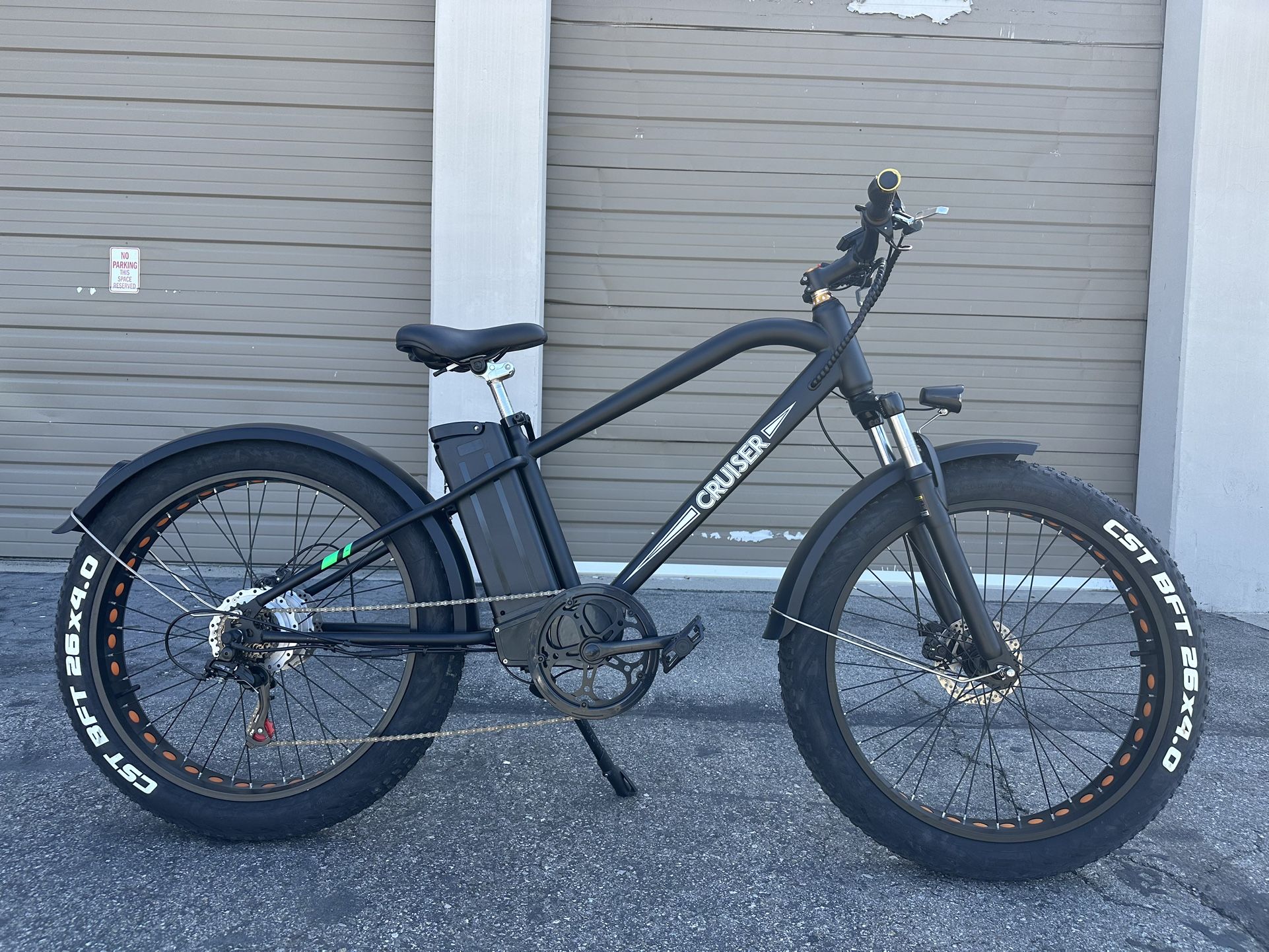 NAKTO Cruiser 500 Watt 26 Inch Fat Tire Electric Bike