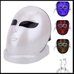 1200 Led Lights Rechargable 3 Colors face mask
