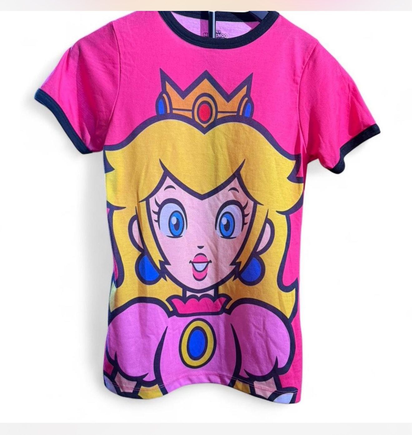 Pink Princess Peach Graphic T-shirt