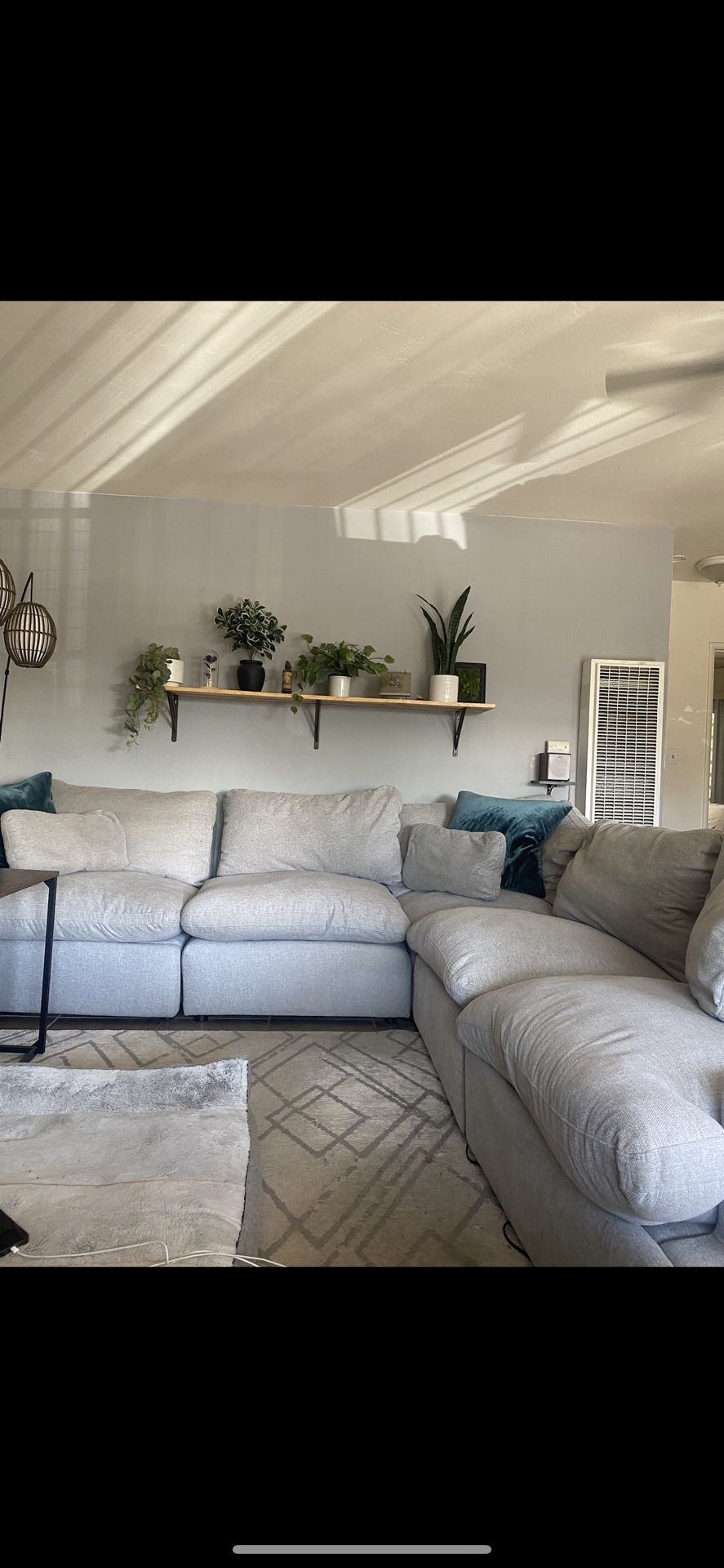 Living Spaces Sectional Couch Jolene