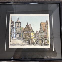 2 European City Pictures, 18”X17”