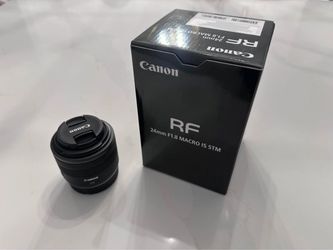 Canon RF 24mm f/1.8 Macro IS STM Lens – Excellent Condition
