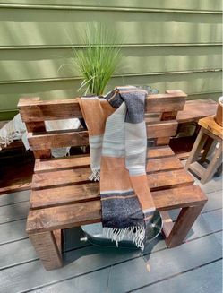 Wooden bench