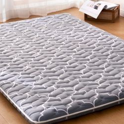 6th Generation Japanese Floor Futon Mattress - Extra-Thick 9-Layer Modern Futon  100% High-Full size