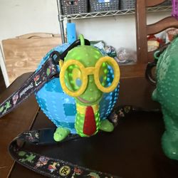 Disney Light Parade, Popcorn, Bucket, And Turtle Zipper