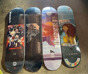 BRAND NEW PRIMITIVE SKATEBOARD DECKS