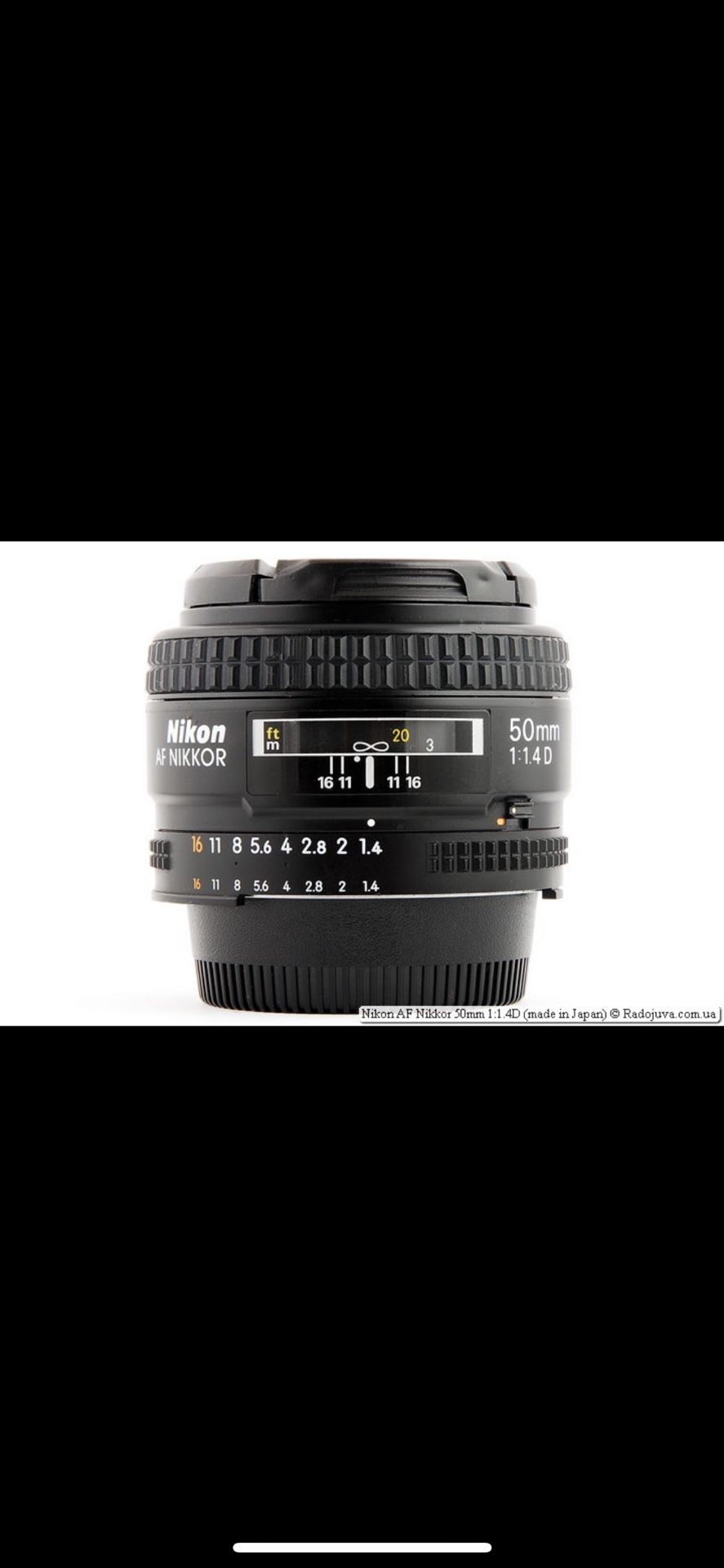 Nikon Nikkor 50mm F/1.4D Lens