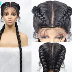 Braiding 2 Conrows Wig 