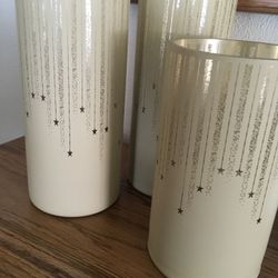 Starry Night with Fairy Lights / Ivory Color Glass