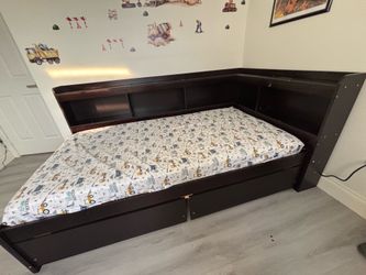 Twin Bed with mattress