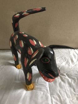 Folk art wooden animals