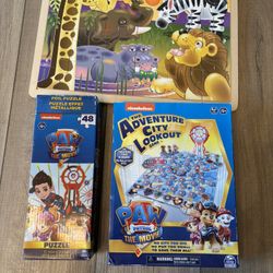 Paw Patrol Game And Puzzle & Mellisa Doug Wood Puzzle