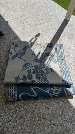 Out door mat for RV or patio 9x18