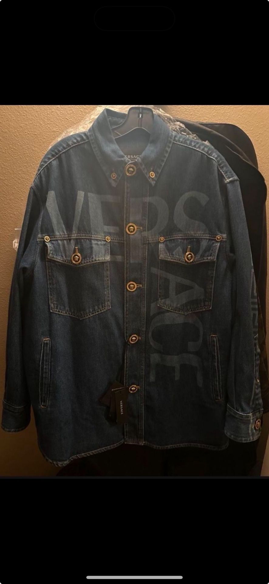 New Versace Denim Jacket XLarge $1,700 Cash Only $500