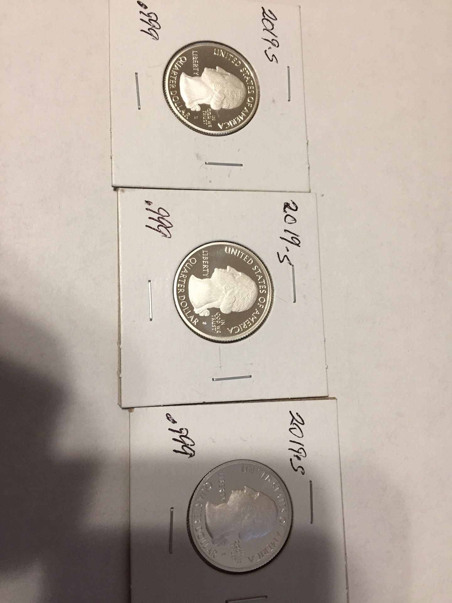 Silver coins 2019-S .999