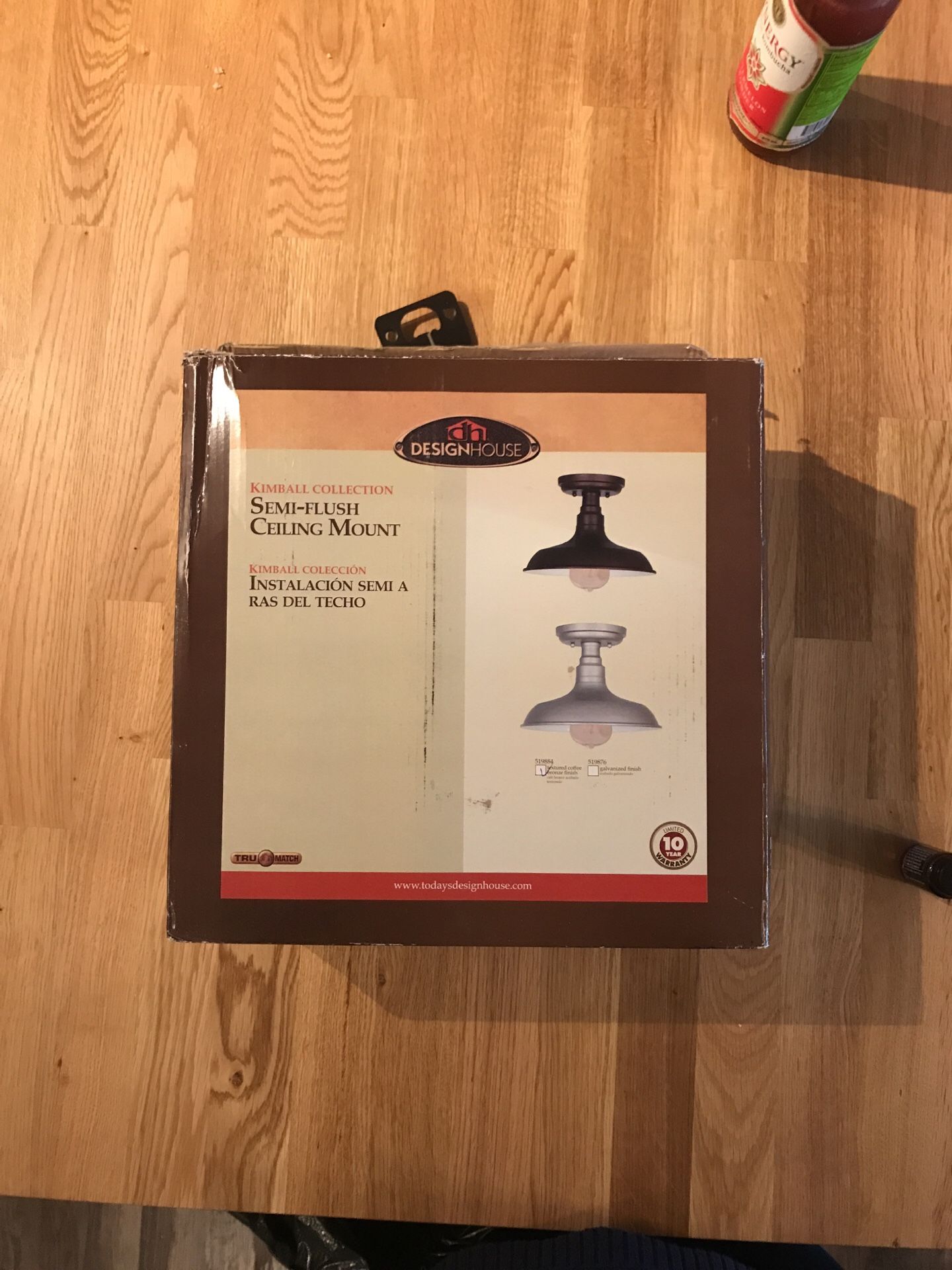 New oil rubbed bronze light fixture