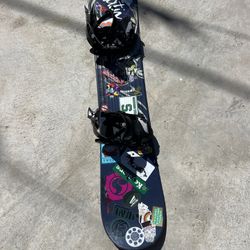 149cm Snowboard With Bindings