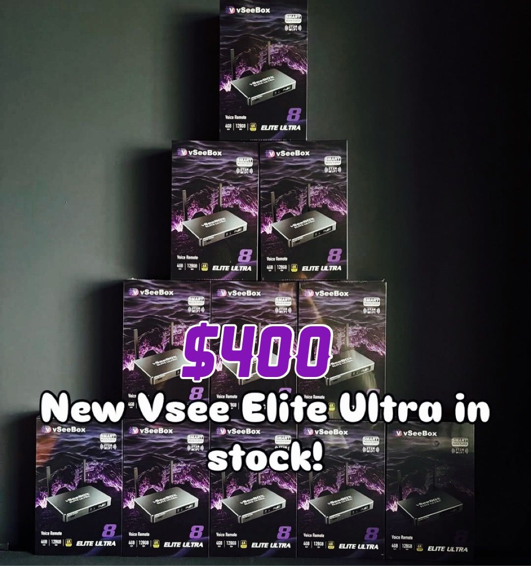 Vsee box elite Ultra new sealed 1 year warranty v see box...