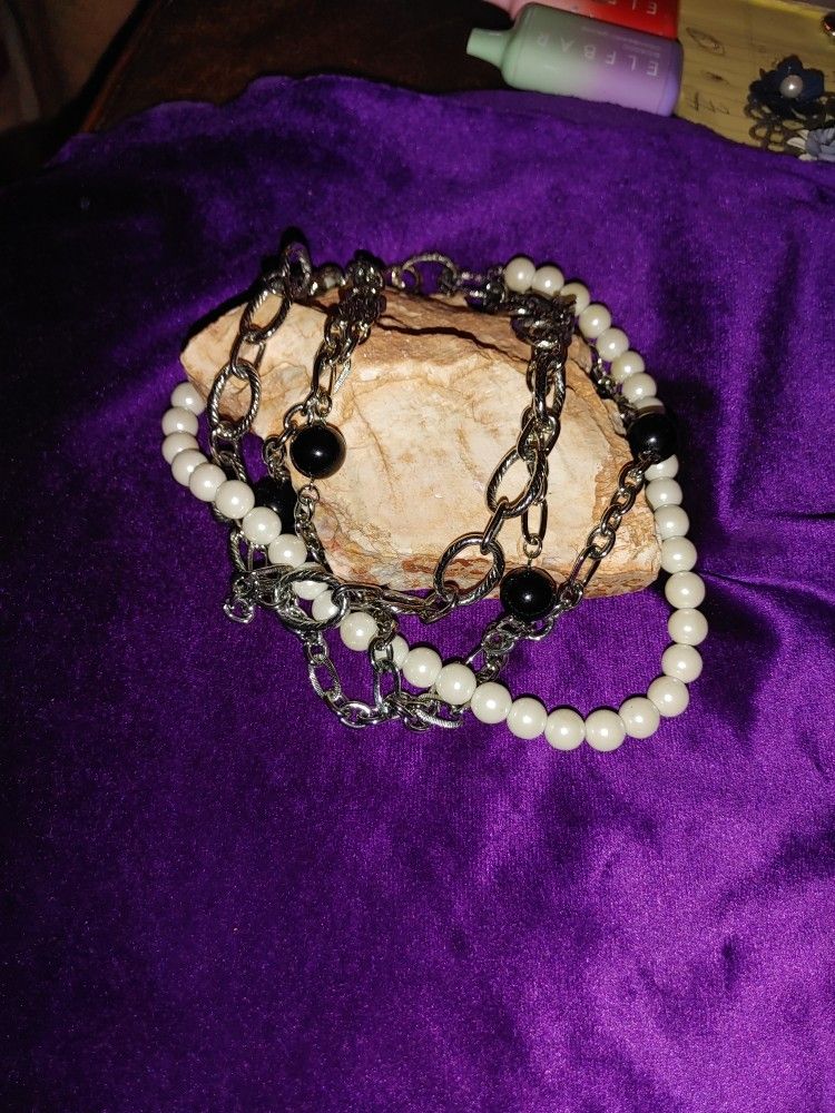 Triple Chain Choker Necklace