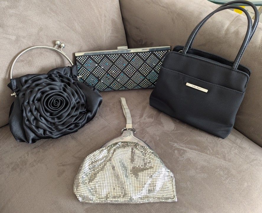 4 Clutch Purses (1 Vintage) all = $20