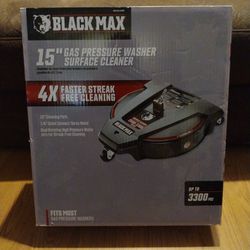 Black Max 15" Gas Pressure Washer Surface Cleaner *BRAND NEW*