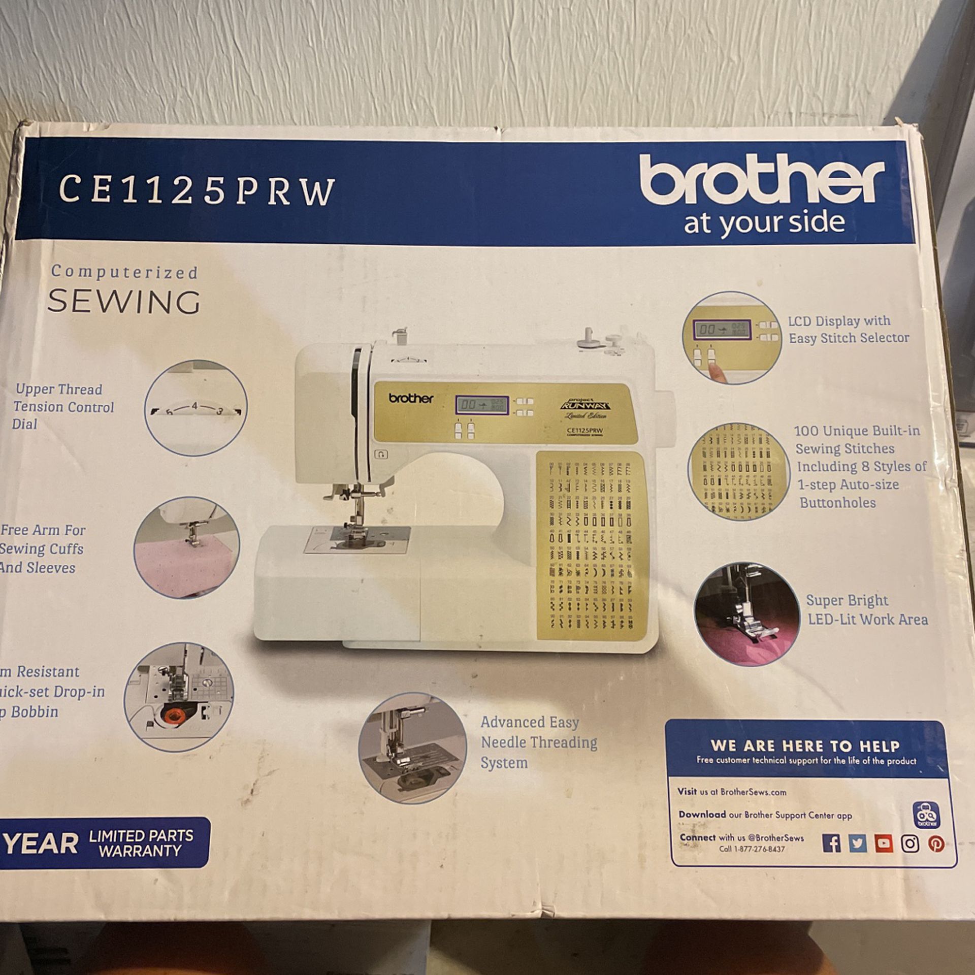 Brother Sewing Machine Ce1125prw