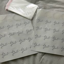 His & hers Favorites Stickers And Clear Bag