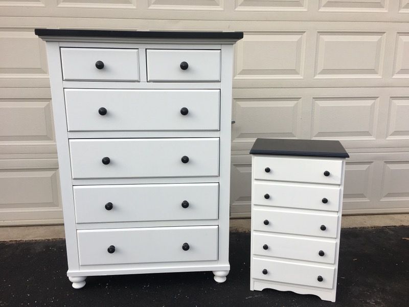 White dresser 2024 with dark top