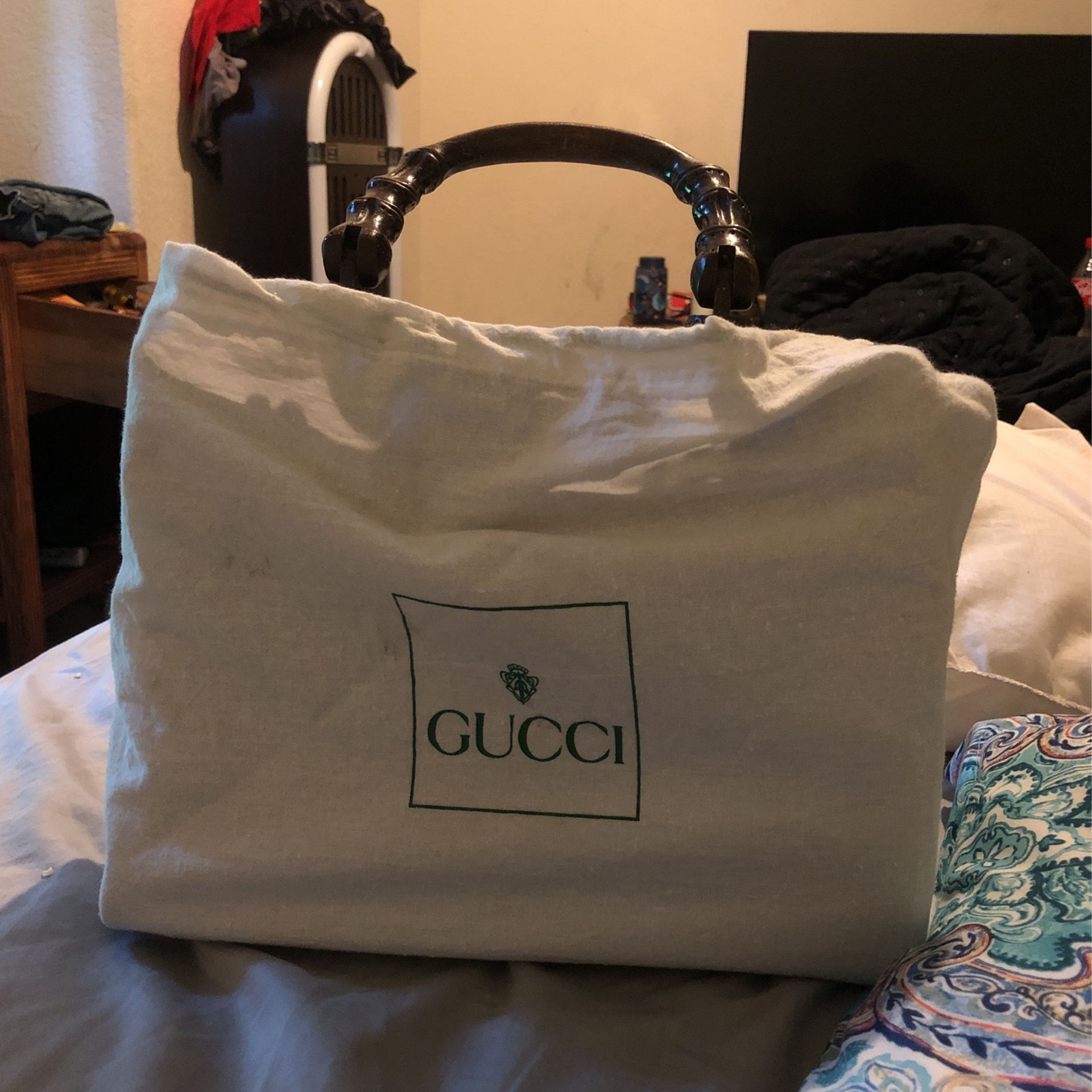 Gucci Handbag 000 (contact info removed) Bamboo Burgundy Leather