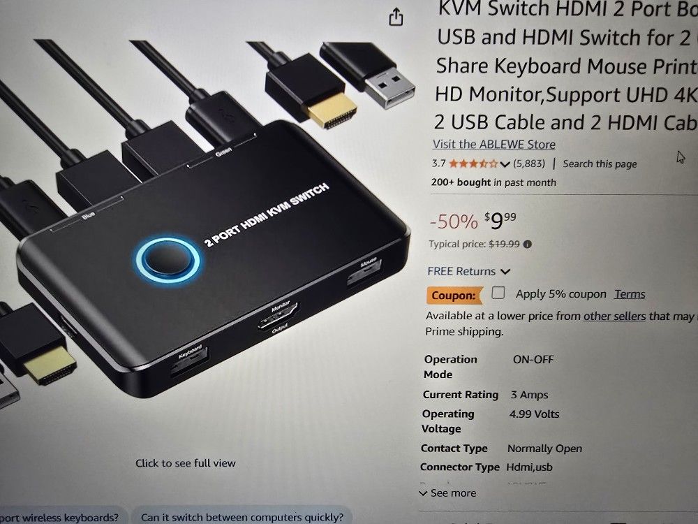 HDMI KVM Switch (2 Port)