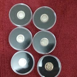 (6)S Mint DCAM Gem Proof Dimes