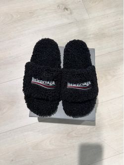 Balenciaga Fur Slides