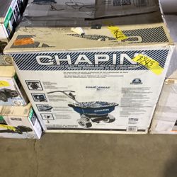 Chapin 82088B 80-Pound Professional Sure Spread Ice Melt and Salt Spreader with Baffles