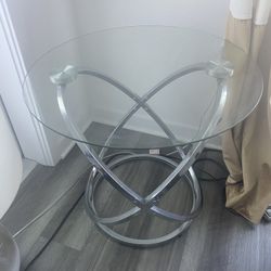 Glass Side Table 15$