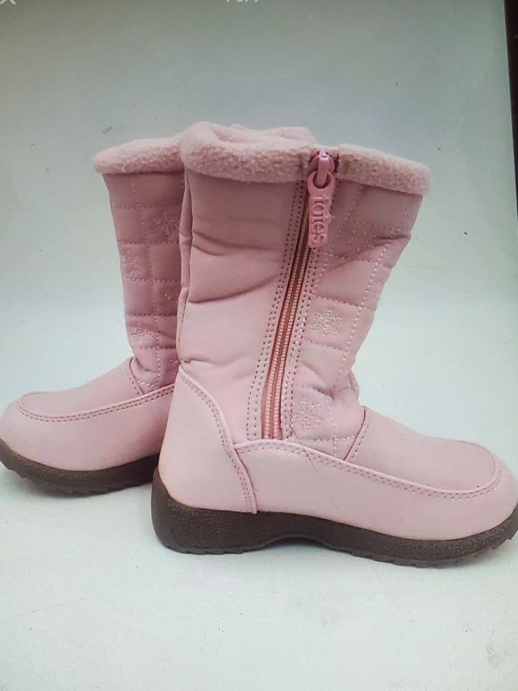 Toddler Girl Size 8 Totes Winter Boots Pink